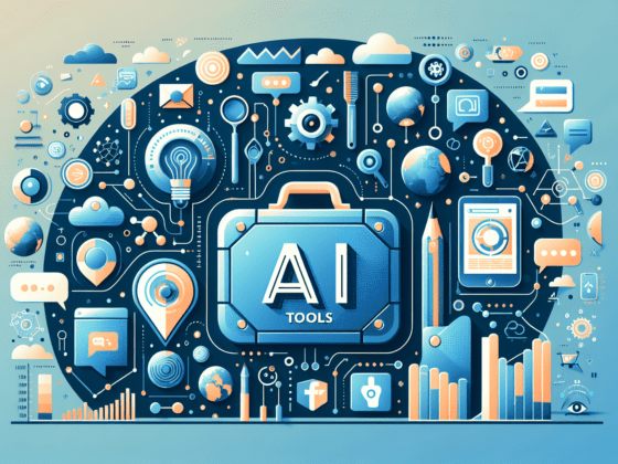 Image of a laptop displaying various graphs and social media icons, illustrating ai tools for social media marketing strategies.