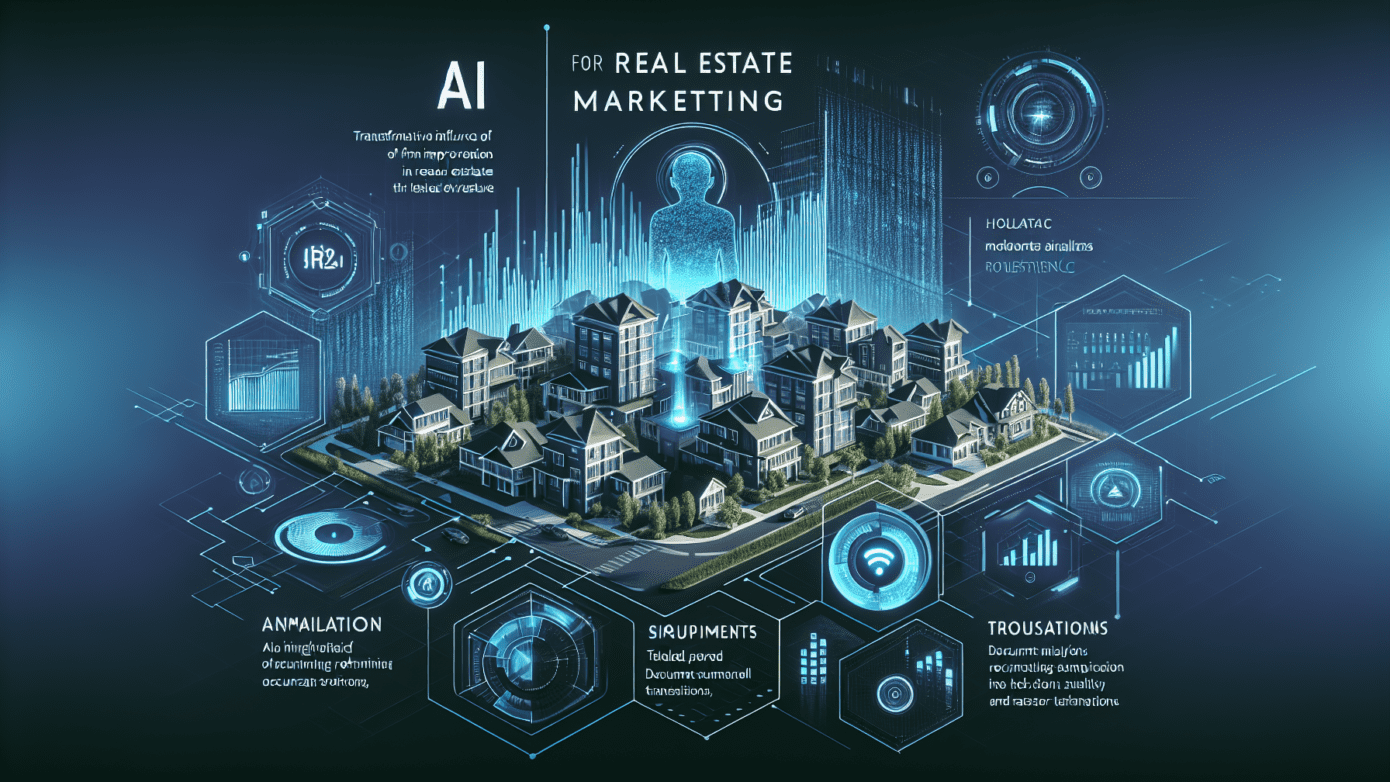 Image showing a real estate agent using AI tools on a laptop for automated document analysis and transactions, illustrating ai for real estate marketing.