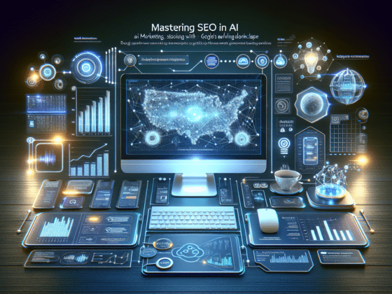 Image of a digital marketing dashboard showcasing AI data analytics, highlighting strategies for ai marketing google aimed at small business growth.