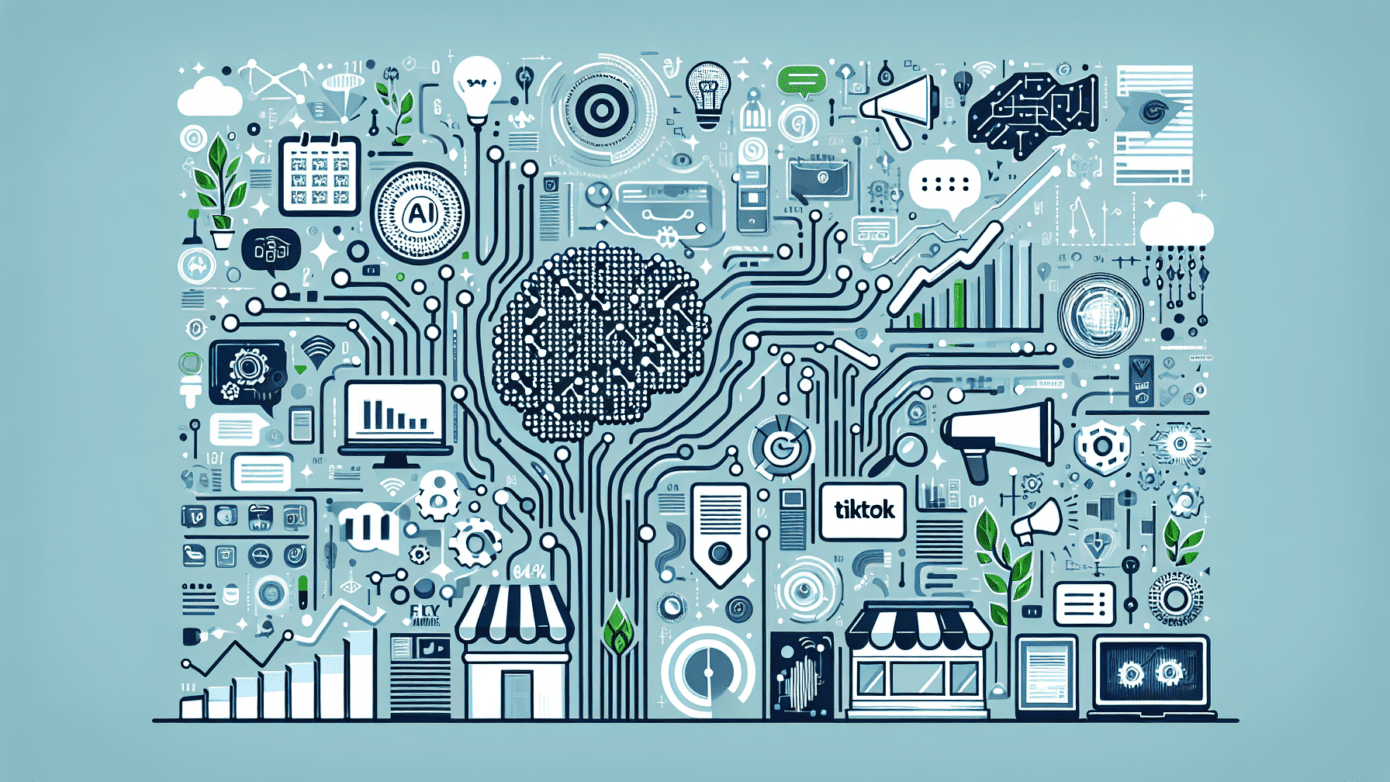 Image illustrating a laptop displaying analytics, symbolizing the use of free AI tools for marketing to boost small business success.