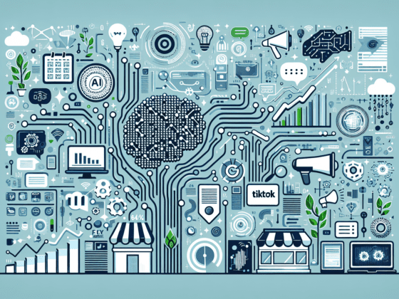 Image illustrating a laptop displaying analytics, symbolizing the use of free AI tools for marketing to boost small business success.