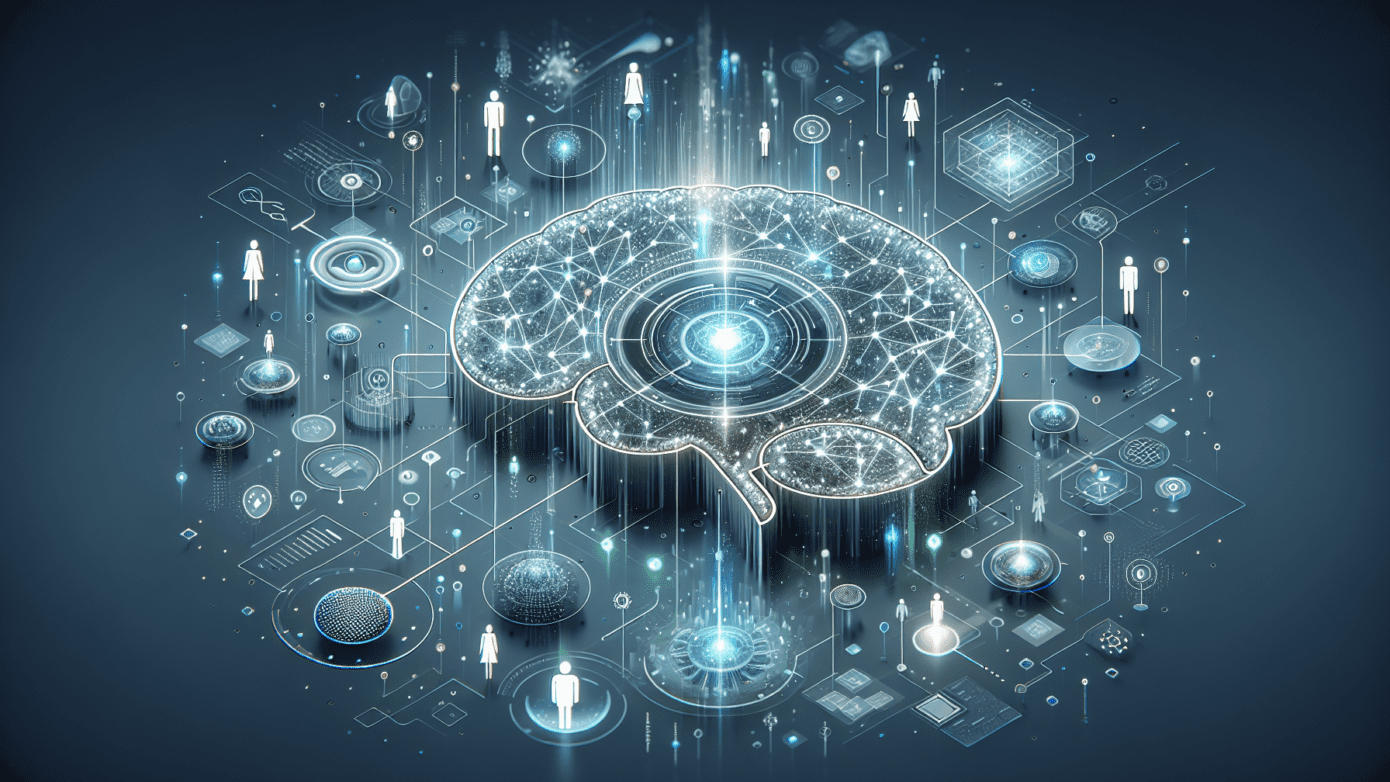 Image depicting a user-friendly AI design interface showcasing charts and icons, emphasizing explainability and usability for small businesses.