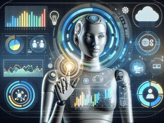 Image showing data analytics dashboard with charts and graphs illustrating AI brand monitoring and strategy insights for businesses.