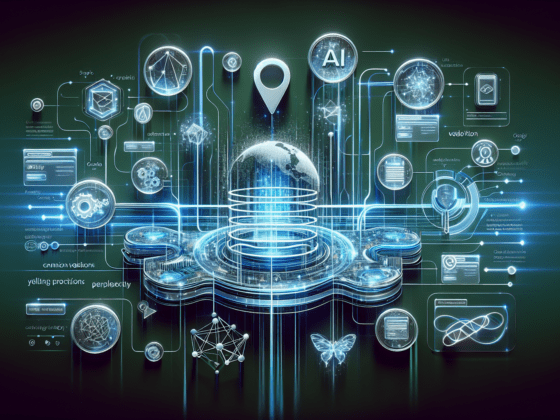 An infographic showing how AI SEO tools integrate with classic strategies to enhance small business search rankings.